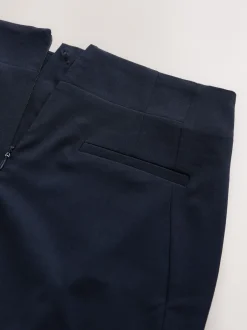 Next Bleu marine - Jupe crayon ajustée en laine Hot