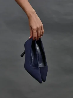 Linzi - Kat Closed Court Stiletto talons Bleu marine Best