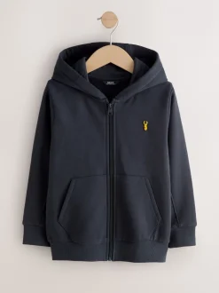Next Bleu marine - Logo Zip Through Hoodie (3-16yrs) Sale