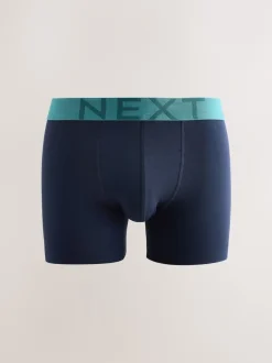 Next Bleu marine - Lot de 5 - Boxer en coton riche Discount