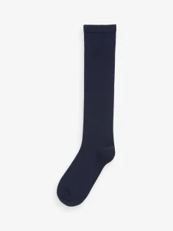 Next Bleu marine - Lot de 2 paires de chaussettes hauteur genou en modal Discount