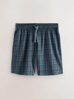 Next Bleu marine - Lot de 2 shorts de pyjama à carreaux en jersey Online