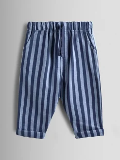 Jojo Maman Bébé Bleu marine - Lot de 2pantalons de jogging à rayures et unis Best