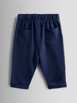 Jojo Maman Bébé Bleu marine - Lot de 2pantalons de jogging à rayures et unis Best