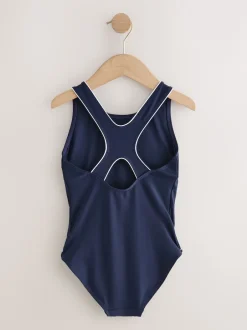Next Bleu marine - Maillot de bain Racerback (3-16ans) Discount