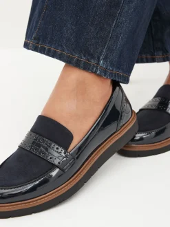 Next Bleu marine - Mocassins Brogue Forever Comfort® Discount