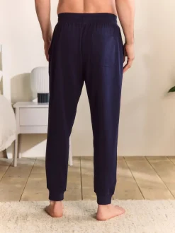 Next Bleu marine - Ourlets resserrés - Jogging Loopback doux au toucher à poignets Outlet