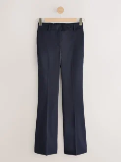 Next Bleu marine - Pantalon bootcut habillé avec laine New