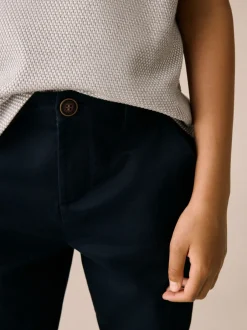 Next Bleu marine - Pantalon chino Premium (3-16 ans) Clearance