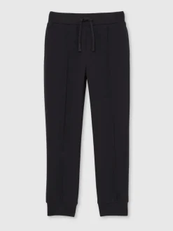 Reiss Bleu marine - Pantalon de jogging Premier Premium Interlock à cordon New