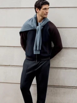 Reiss - Pantalon de jogging Premier ajusté en jersey stretch Bleu marine Best