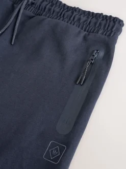 Next Bleu marine - Pantalon de jogging en interlock doux au toucher à poignets New