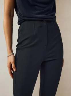 Next Bleu marine - Pantalon militaire sculptant Sale