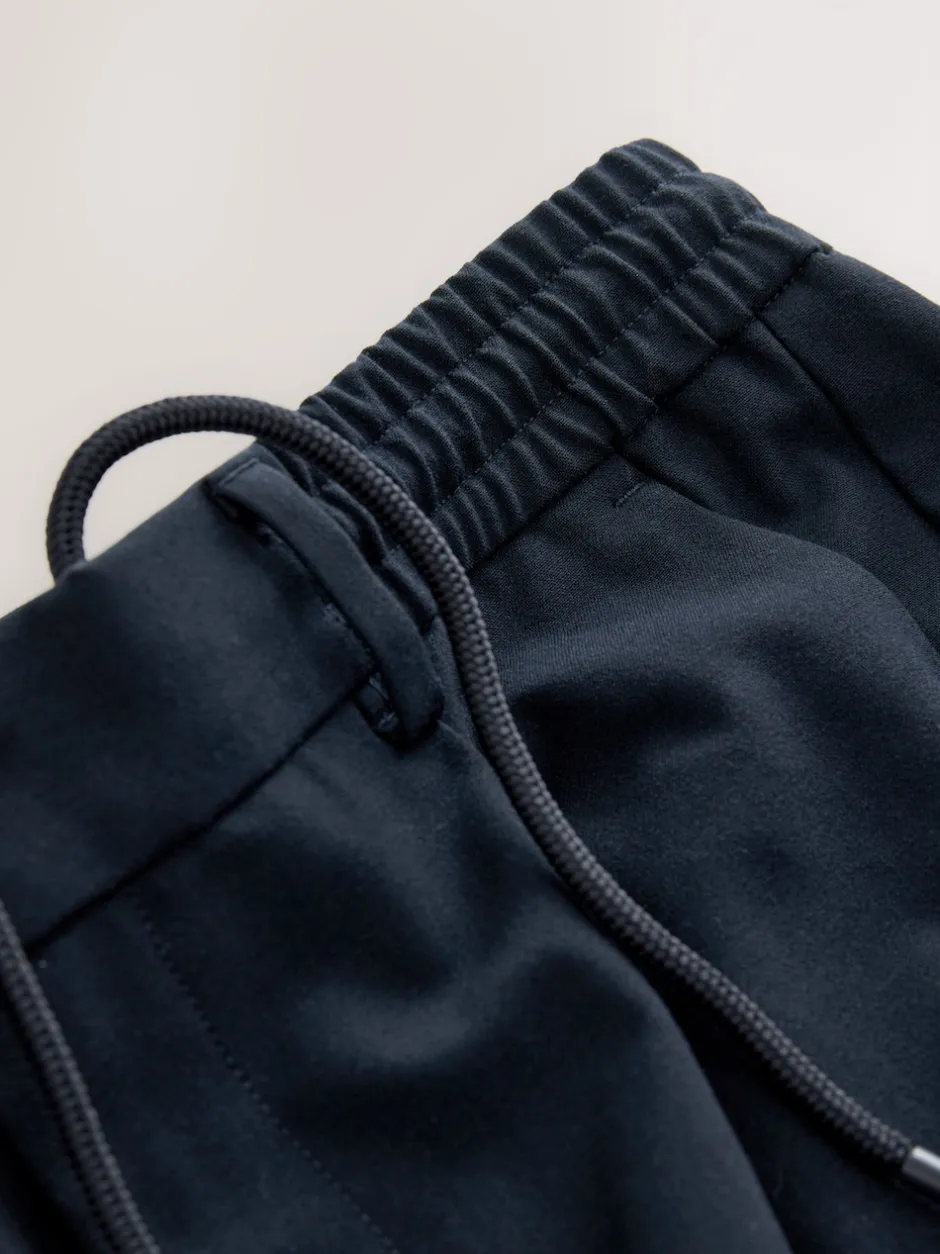 Next Bleu marine - Pantalons Coupe ajustée Extensible avec cordon de serrage interne Best