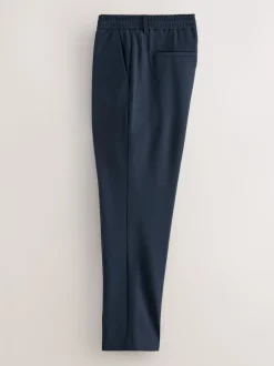 Next Bleu marine - Pantalons Coupe ajustée Extensible avec cordon de serrage interne Best