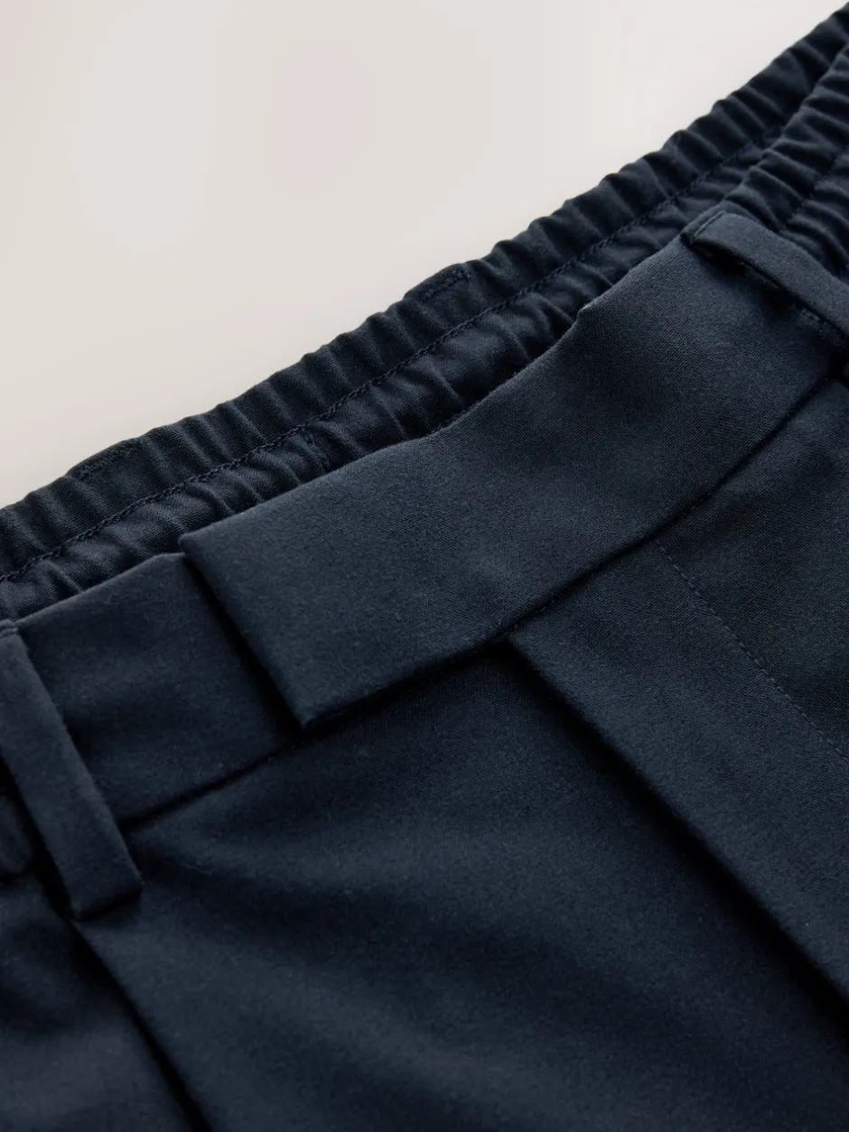 Next Bleu marine - Pantalons Coupe ajustée Extensible avec cordon de serrage interne Best