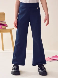 Next Bleu marine - Pantalons d'école extensibles à boutonnières en coton riche (3-16ans) Best