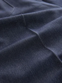 Next Bleu marine - Pantalons Military ajusté évasé en Denim Hot