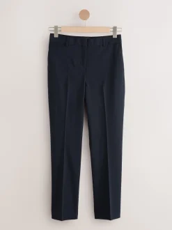 Next Bleu marine - Pantalons slim habillés en laine