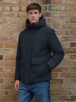 Next Bleu marine - Parka ThermoGen avec doublure en peau de mouton New