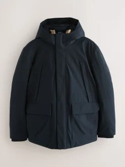 Next Bleu marine - Parka ThermoGen avec doublure en peau de mouton New