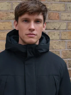 Next Bleu marine - Parka ThermoGen avec doublure en peau de mouton New