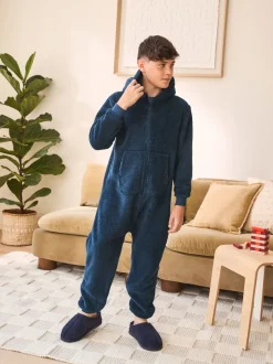 Next Bleu marine - Polaire All-In-One (3-16ans) Clearance