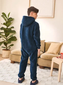 Next Bleu marine - Polaire All-In-One (3-16ans) Clearance