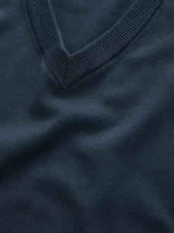 Next Bleu marine - Pull à manches longues riche en coton Online