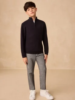 Next Bleu marine - Pull quart de zip (3-16ans) New