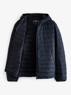 Next Bleu marine - Résistant à la douche Lightweight Hooded Puffer Coat Veste Best