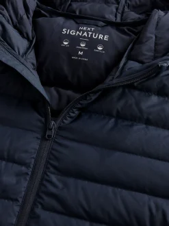 Next Bleu marine - Résistant à la douche Lightweight Hooded Puffer Coat Veste Best