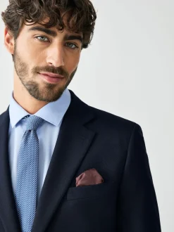 Next Bleu marine - - Veste de costume texturée Skinny Fit (Skinny Fit) Hot