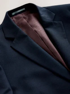 Next Bleu marine - - Veste de costume texturée Skinny Fit (Skinny Fit) Hot