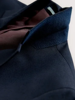 Next Bleu marine - - Veste de costume texturée Skinny Fit (Skinny Fit) Hot