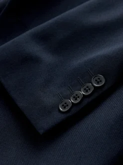 Next Bleu marine - - Veste de costume texturée Skinny Fit (Skinny Fit) Hot