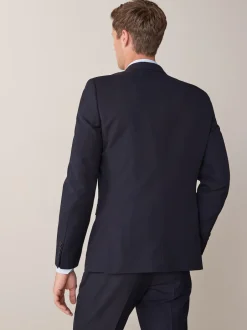 Next Bleu marine - - Veste de costume à deux boutons Skinny Fit (Skinny Fit) New