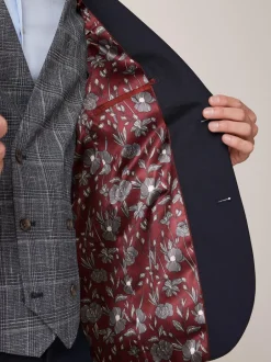 Next Bleu marine - - Veste de costume à deux boutons Skinny Fit (Skinny Fit) New