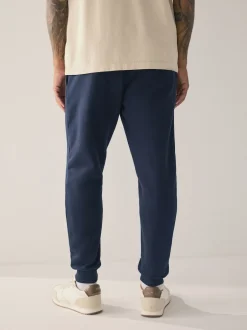Next Bleu marine - Slim Fit (Slim Fit) - Pantalon de Joggings en coupe ajustée à dos brosse Discount