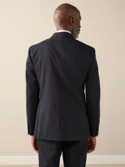 Next Bleu marine - Slim Fit (Slim Fit) - Veste de costume Signature Nova Fides en 100% laine italienne New
