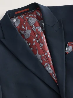 Next Bleu marine - - Veste de costume à deux boutons Slim Fit (Slim Fit) Online