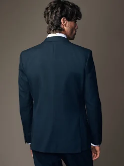 Next Bleu marine - - Veste de costume à deux boutons Slim Fit (Slim Fit) Online