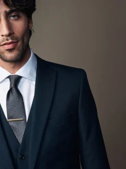 Next Bleu marine - - Veste de costume à deux boutons Slim Fit (Slim Fit) Online