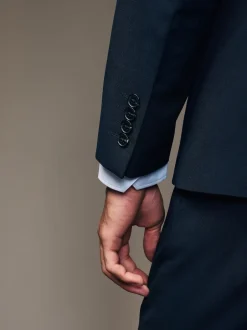 Next Bleu marine - - Veste de costume à deux boutons Slim Fit (Slim Fit) Online