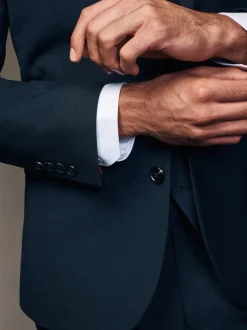 Next Bleu marine - - Veste de costume à deux boutons Slim Fit (Slim Fit) Online