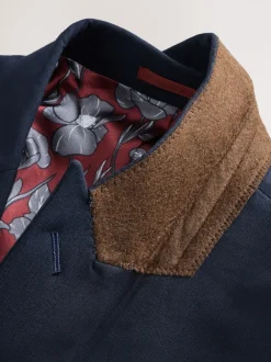 Next Bleu marine - - Veste de costume à deux boutons Slim Fit (Slim Fit) Online