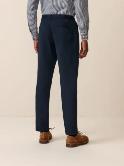 Next Bleu marine - Slim Fit (Slim Fit) - Lot de 2 pantalons intelligents unis sur le devant Best
