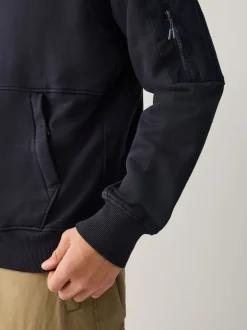 Next Bleu marine - Sweat à enfiler à capuche Sale