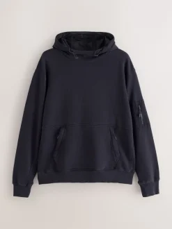 Next Bleu marine - Sweat à enfiler à capuche Sale