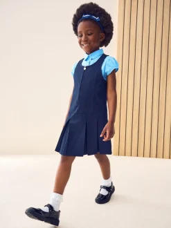 Next Bleu marine - Tablier d'écolier à fermeture éclair (3-14ans) New